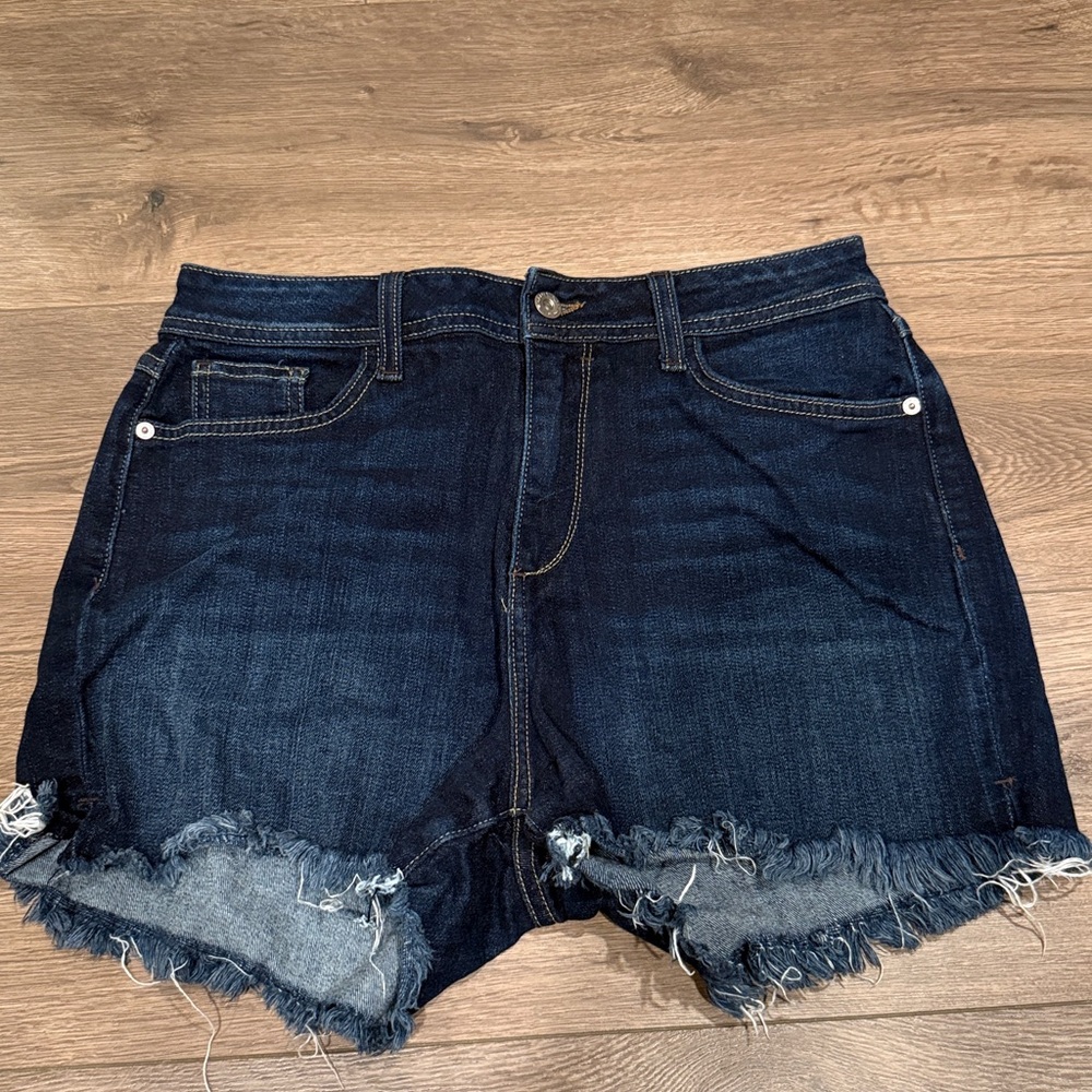 Fran Denim Ruby Dark Blue Jean Shorts